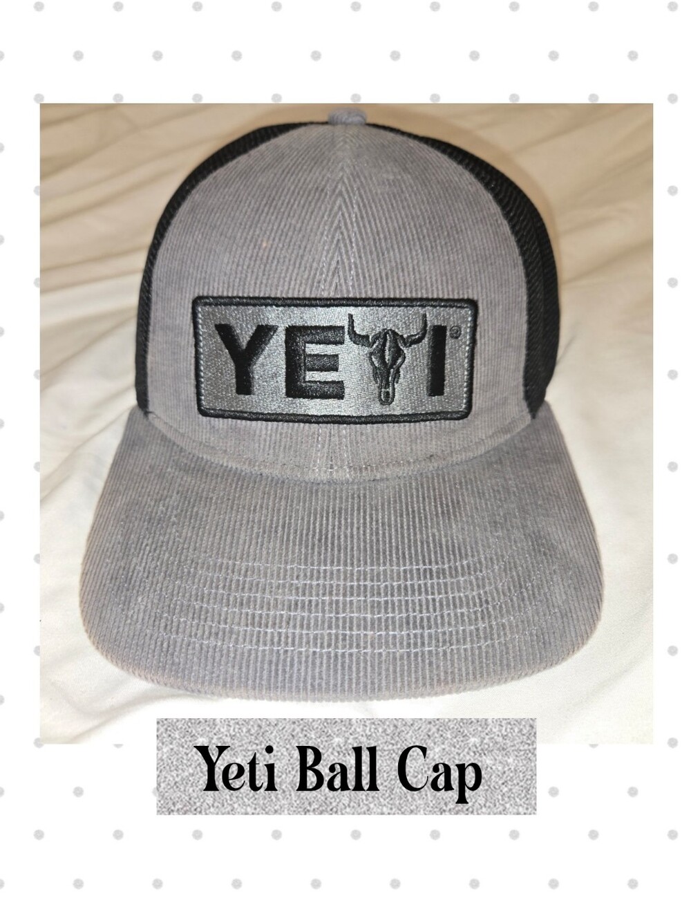 YETI Gray Trucker Cap - Men's Accessories